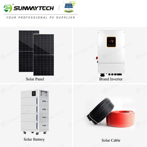 Sunway energia rinnovabile 5kw 10kw casa ibrido sistema di energia solare con pannelli PV ibrido Inverter batteria al litio - Product Image 3