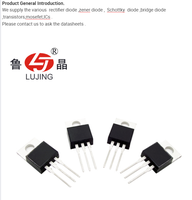 Venta Directa de Fábrica LuJing TYN616 160A 600V/800V Certificado ISO SCR de Silicio Plástico Montado en DIP TRIAC TO-220AB
