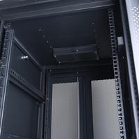 Armoire réseau SPCC à forte capacité de charge avec porte vitrée à ouverture simple, rack de serveur sur pied avec serrures