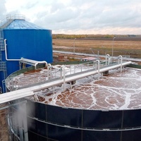 Réservoir de traitement des eaux usées dans les fosses septiques, grande ville