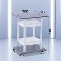 Carrito de Belleza Resistente de 3 Niveles con Gran Espacio de Almacenamiento, Carrito Móvil para Salón de Belleza, para Máquinas de Belleza, Suministros de Estética, Uso en Clínicas