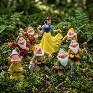Estatua de jardín de resina Blanca Nieves y los siete enanitos personalizada para Decoración - Product Image 2
