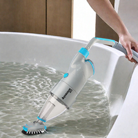 AquaJack 222 7.4V Aspirateur sans fil rechargeable étanche IPX8 en ABS avec brosse-raclette pour piscines, spas et coins d'escalier