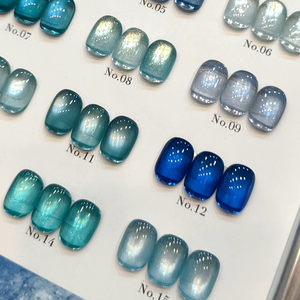 AILANUO TPO Hema Free Custom 15colors Tyndall Blue Cat Eye Gel <b>Nail</b> Polish Collection OEM 15ml Cat Eye Gel Polish Salon Supplies - Product Image 5