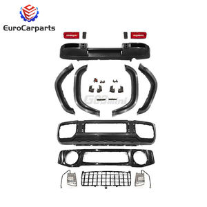 Jimny JB74 actualización a estilo G63 kit de carrocería de conjunto completo para kit de carrocería de coche viejo a nuevo parachoques delantero parachoques trasero faldones laterales parrilla capó - Product Image 2