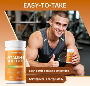 Aceite de Vitamina <span class=keywords><strong>E</strong></span> para Adultos ACORN, Cápsulas Blandas, Antioxidante, Refuerzo del Sistema Inmunológico, Cuidado de la Piel, Suplemento para la Salud, 60 Unidades, Certificado CGMP - Product Image 5