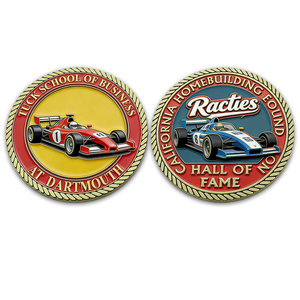 Moneta Rotonda in Lega di Zinco Verniciata a Spruzzo - Articolo Commemorativo in Metallo Personalizzato per Celebrazioni Aziendali - Product Image 1