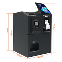 Kiosco de Comida Rápida Multi-Moneda Basado en Android con Pago en Efectivo, Compatible con POS, Escaneo de QR, Pantalla de Alta Resolución y Lector de Códigos de Barras