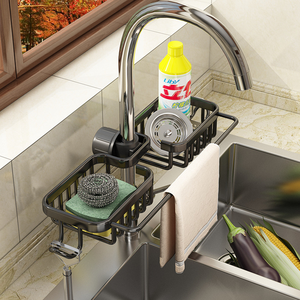 Nouveau <span class=keywords><strong>Original</strong></span> évier cuisine sous évier organisateur stockage cuisine robinet <span class=keywords><strong>porte</strong></span>-<span class=keywords><strong>éponge</strong></span> en acier inoxydable robinet support - Product Image 3