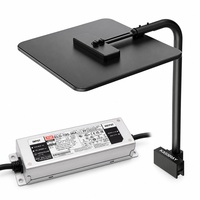 Plusea T120 avec panneau lumineux LED pour aquarium MEANWLL All-CREE, design ultra-plat sans ventilateur, spectre complet pour réservoir de corail récifal