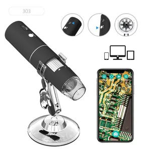 ALEEZI 303 WLAN 1000x Mikroskop Digitalmikroskop 2MP Kamera Pixel Digitalmikroskop 8 LEDs für IOS Android Telefonerkennung