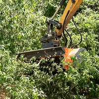 Broyeur d'arbres pour excavatrice homologué CE, le plus vendu, broyeur de bois robuste pour la rénovation des fermes et des zones sauvages