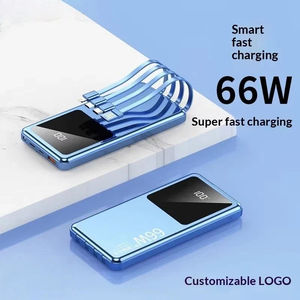 Banque d'alimentation à charge rapide avec câbles intégrés, chargeur portable PD 20W, <span class=keywords><strong>batterie</strong></span> <span class=keywords><strong>externe</strong></span> mince pour <span class=keywords><strong>iPhone</strong></span> Android - Product Image 3