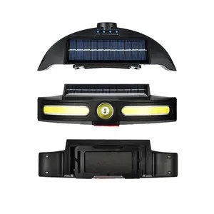 Portable Dual Light Source Led Strong Light Solar Headlamp Waterproof Camping Running Headlamp
