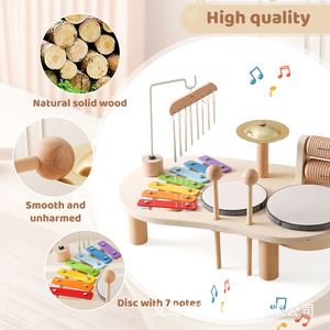 Table musicale multifonctionnelle et portable pour l'éducation précoce des bébés Coordination œil-main Développement Jouet musical pour enfants - Product Image 6