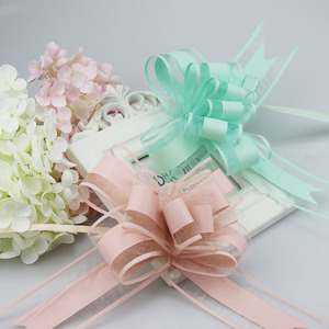 Vente en gros de rubans d'emballage de cadeaux pour décoration de fête de mariage rubans papillon en organza pour emballage cadeau - Product Image 2