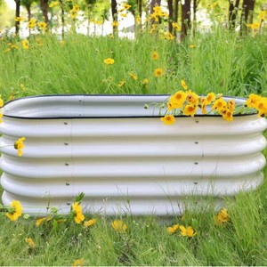 Nouvelle jardinière en métal pour légumes et fleurs, <span class=keywords><strong>bac</strong></span> de plantation extérieur pour <span class=keywords><strong>balcon</strong></span>, jardin, toit, plateau à semis - Product Image 4