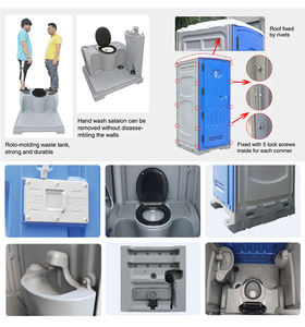 Goedkope verplaatsbare openbare mobiele toiletten buiten portable toiletten porta potty fabriek verplaatsbare toiletten prefab wasruimte - Product Image 6