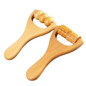 Rouleau de thérapie du bois outil de <span class=keywords><strong>Massage</strong></span> portable Anti Cellulite point de déclenchement bâton Drainage lymphatique masseur de libération musculaire - Product Image 1