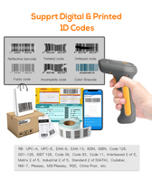 IP65 a prueba de agua de buena calidad 2d Escáneres de mano Escáner de código de barras industrial QR 1d 2d Lector de código de barras con cable