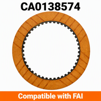 CA0138574 Disque d'embrayage à friction en papier haute performance FAI pour transmission, 133,1 mm, IT45, dents internes cb9