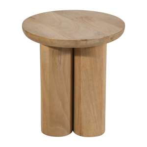 Tavolino in legno massello di mango, complemento d'arredo contemporaneo per piccoli spazi, elegante tavolino da comodino o da salotto - Product Image 2