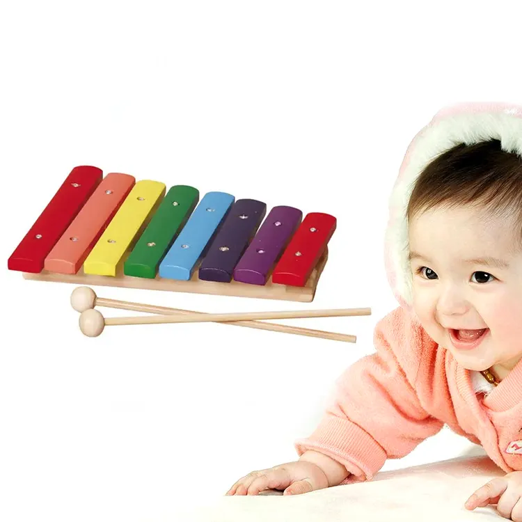 High quality musical organ baby colored wooden xylophone instrument for kids