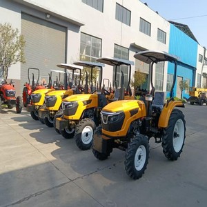 Tractor agrícola con toldo amarillo, rendimiento suave, fácil de controlar y operar, adecuado para diversas actividades agrícolas. - Product Image 5