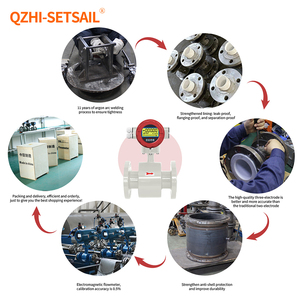 CEインテリジェントデジタルディスプレイ電磁流量計液体流量計飲料水ジュースビールss304ステンレス鋼316L - Product Image 5