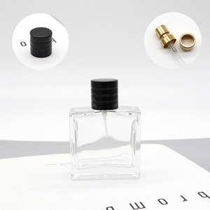 Wholesale 50ml & 100ml Glass Perfume & Refill Bottles Square Cosmetic Empty Bottles with Leak-Proof <b>Clips</b> - Product Image 4
