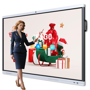 Pantalla Interactiva Táctil de 75/86 Pulgadas, 4K, 40 Puntos, Panel Plano Interactivo con <span class=keywords><strong>Windows</strong></span>, Pizarra Inteligente, CE ROHS, con OPS para Aula - Product Image 1