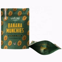 Sacs d'emballage en feuille de mylar flexible de qualité alimentaire scellés à la chaleur, emballage de puces de poche debout mat refermable
