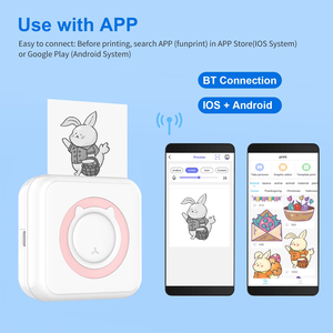 Android IOS 200dpi 57mm C15 Mini Impresora fotográfica Pegatinas portátiles térmicas Impresoras inalámbricas sin tinta de papel - Product Image 6
