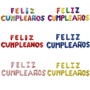 <span class=keywords><strong>Buon</strong></span> <span class=keywords><strong>compleanno</strong></span> in lettere spagnole palloncini in alluminio ghirlanda per donna uomo ragazze ragazzi set di decorazioni per feste di <span class=keywords><strong>compleanno</strong></span> spagnole - Product Image 2