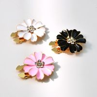 Ensemble de boutons de chemise élégants, boutons à pétales en strass, boutons de manchette, fermoir tortue, fermoir à clip - Placage métallique résistant à l'eau