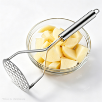 Ustensiles de cuisine en acier inoxydable antiadhésifs faciles à nettoyer : Trancheuse à pommes de terre, Presse-ail, Coupe-gingembre manuel, Lavable au lave-vaisselle