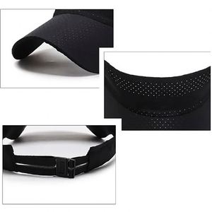 Gorras de béisbol deportivas unisex personalizadas 100% poliéster con diseño hueco, de secado rápido, para ciclismo de verano, con parte superior vacía, transpirables, con visera de malla para el sol - Product Image 2