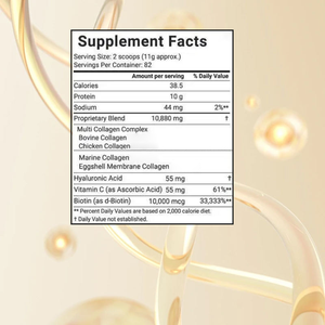 Poudre instantanée multi-collagène pour adultes OEM ODM avec biotine, vitamine C, sans saveur, pour une peau éclatante, des cheveux forts et des articulations flexibles - Product Image 6
