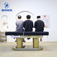 Moolin Offre Spéciale Lits de Beauté Luxe Mobilier de Salon de Beauté Lit 4 Moteurs Électrique Table de Massage Cosmétique Chaise Lit Facial Spa Cils