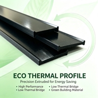 Tira de Rotura Térmica para Ventanas de Aluminio PA66 GF25, Barra de Aislamiento de Poliamida, Barra de Nylon para Ahorro de Energía, Fachada Personalizada, Fabricación OEM para Hospitales