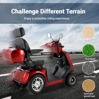Scooter Eléctrico de Cuatro Ruedas con Freno Electromagnético para Personas Mayores, Convertible en un Vehículo Familiar, Fabricantes de Comercio Exterior