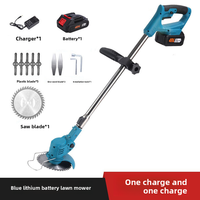 Petite tondeuse à gazon électrique sans fil 24V autopropulsée 4 temps 500W à poignée pliable rechargeable au lithium pour usage industriel et domestique