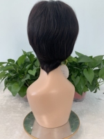 Perruque brésilienne naturelle courte Pixie, cheveux humains vierges, non traités, 2022, fabriqués à la Machine, bon marché, nouvelle collection 100%
