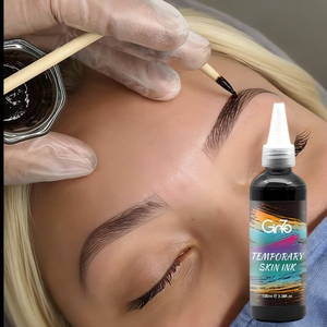 <span class=keywords><strong>Tinte</strong></span> de Henna para Cejas Negro Marrón de Larga Duración, <span class=keywords><strong>Tinte</strong></span> de Henna para Pestañas, Kit de <span class=keywords><strong>Tinte</strong></span> para Cejas de Marca Privada, Tinta para Tatuajes - Product Image 1