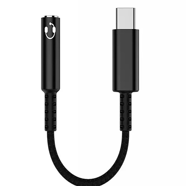 USB Type C to 3.5mm Headphone Jack Adapter USB C to Aux Female Audio Dongle Cable Cord