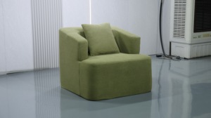 โซฟาครึ่งวงกลม 3 ที่นั่งปรับแต่งได้ รุ่น F05 โซฟาผ้ากำมะหยี่ทนทานพร้อมดีไซน์ปรับได้สำหรับอพาร์ตเมนต์ - Product Image 2