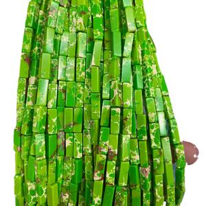 4*13mm piedra Natural cristal ágata Rectangular DIY cuadrado rectángulo tubo espaciador cuentas para la fabricación de joyas - Product Image 6