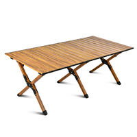 Meubles d'extérieur pliables modernes Table pliante légère Table de jardin portable Barbecue pique-nique fête Table de camping en aluminium Voyage