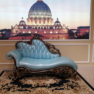 Sofa <span class=keywords><strong>Chaise</strong></span> <span class=keywords><strong>Lounge</strong></span> Gaya Victoria OEM, Furnitur <span class=keywords><strong>Lounge</strong></span> Hotel, Kayu Tradisional, Sofa Antik Berumbai Normal - Product Image 1