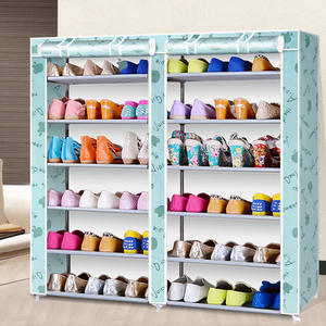 Çok fonksiyonlu 6 katmanlı dokunmamış kumaş ayakkabı raf dolap ayakkabı depolama dolabı organizatör ile kapak - Product Image 3